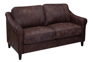 Leather Craft Brando Stationary Leather Sofa